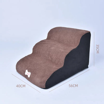 French Bulldog Stairs - Coffee 3 steps - Frenchie Complex Shop