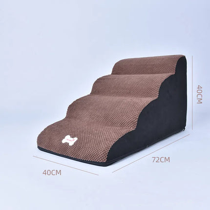 French Bulldog Stairs - Coffee 4 steps - Frenchie Complex Shop