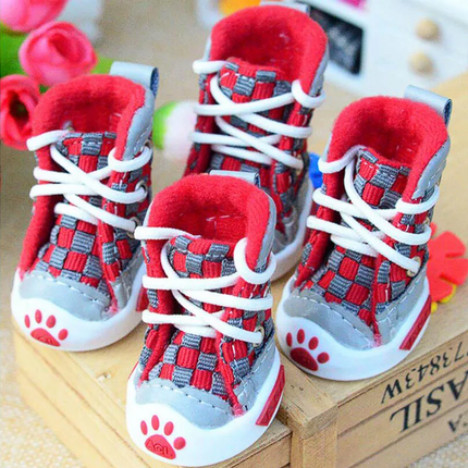 Dog Shoes For French Bulldogs - Red / 1 - Frenchie Complex Shop