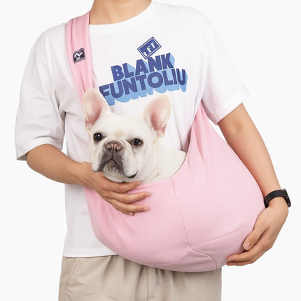 French Bulldog Sling Carrier Bag - Pink - Frenchie Complex Shop