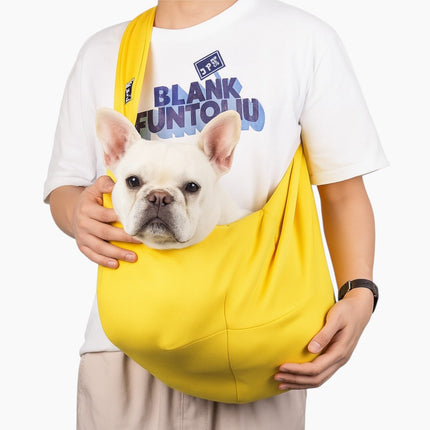 French Bulldog Sling Carrier Bag - Yellow - Frenchie Complex Shop