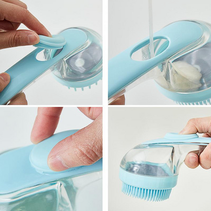French Bulldog Bathing Brush - Blue - Frenchie Complex Shop
