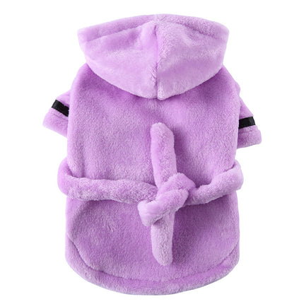 French Bulldog Bathrobe - Purple / XL - Frenchie Complex Shop