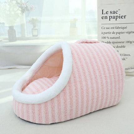 Warm Nest French Bulldog Bed - Pink / S - Frenchie Complex Shop