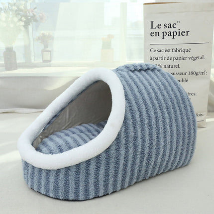 Warm Nest French Bulldog Bed - Blue / S - Frenchie Complex Shop