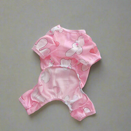 Breathable French Bulldog Pajamas - Pink / XS - Frenchie Complex Shop