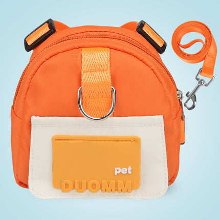 Adjustable Harness French Bulldog Backpack - Orange / S - Frenchie Complex Shop
