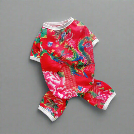 Breathable French Bulldog Pajamas - Red / XS - Frenchie Complex Shop