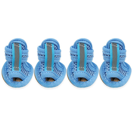 Summer Dog Shoes For French Bulldogs - Blue / 2 - Frenchie Complex Shop