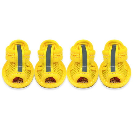 Summer Dog Shoes For French Bulldogs - Yellow / 1 - Frenchie Complex Shop