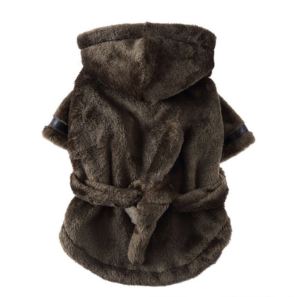French Bulldog Bathrobe - Military green / S - Frenchie Complex Shop