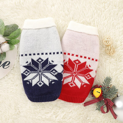 Winter Spirit French Bulldog Sweater - S / Red - Frenchie Complex Shop