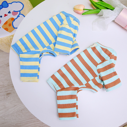 Striped French Bulldog Pyjamas - Frenchie Complex Shop