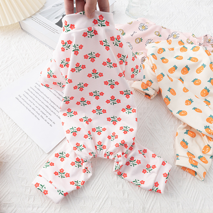 Sweet French Bulldog Pajamas - Fresh pineapple / XS - Frenchie Complex Shop