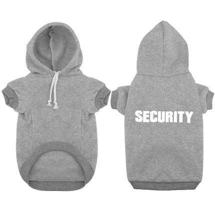 Security French Bulldog Hoodie - S / Grey - Frenchie Complex Shop