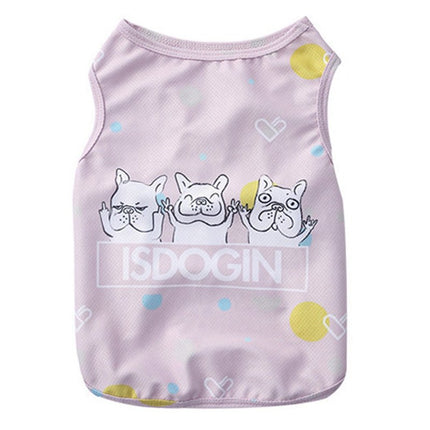 French Bulldog Summer Cooling Vest - Pink / M - Frenchie Complex Shop