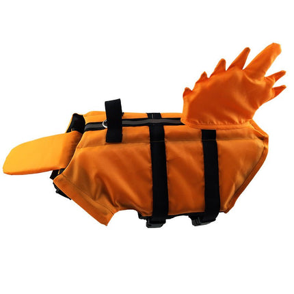 Dragon French Bulldog Life Jacket - Orange / XS - Frenchie Complex Shop