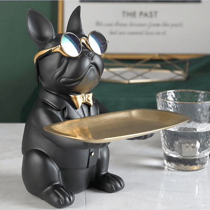 Creative French Bulldog Statue - Black - Frenchie Complex Shop