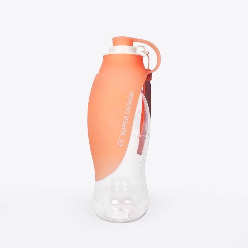 Dog Portable Water Bottle - Orange - Frenchie Complex Shop