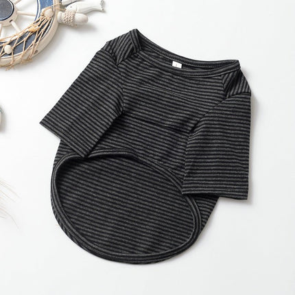 French Bulldog Striped Pajama - Black / XS - Frenchie Complex Shop