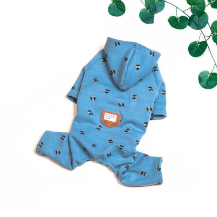 Bandito French Bulldog Hoodie - Blue / 2XL - Frenchie Complex Shop