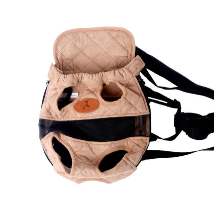French Bulldog Carrier Backpack - Beige / S - Frenchie Complex Shop