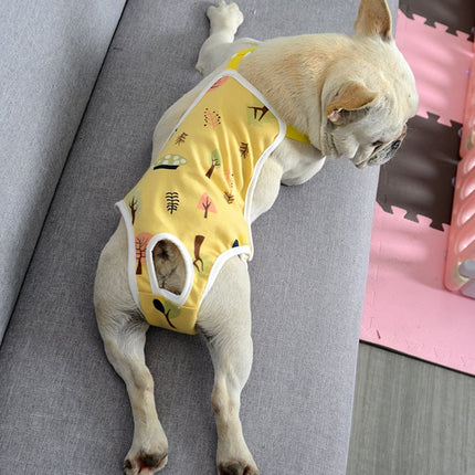 French Bulldog Menstrual Pants - Yellow / S - Frenchie Complex Shop