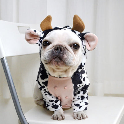 French Bulldog Cow Hoodie - Frenchie Complex Shop