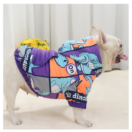 French Bulldog Dinosaur Hoodie - Frenchie Complex Shop