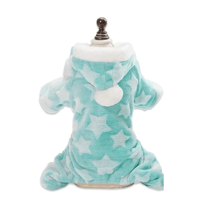 Ultra Warm French Bulldog Pajama - S / Green - Frenchie Complex Shop