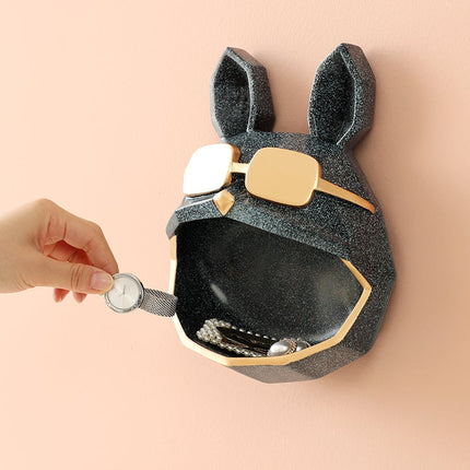 French Bulldog Wall Mounted Statue - Blue - Frenchie Complex Shop