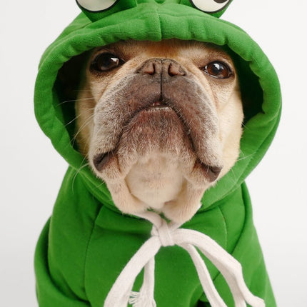Frog French Bulldog Hoodie - Frenchie Complex Shop