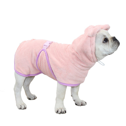 French Bulldog Bath Microfiber Hoodie Blanket - Frenchie Complex Shop