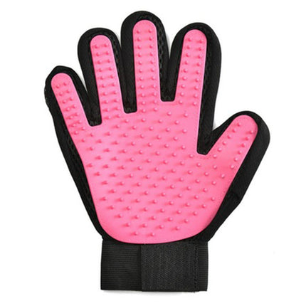 French Bulldog Grooming Brush Glove - Left Hand / Pink - Frenchie Complex Shop