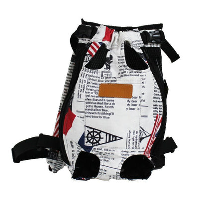 Travel French Bulldog Carrier Bag - Newspaper millet / S - Frenchie Complex Shop