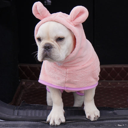 French Bulldog Bath Microfiber Hoodie Blanket - Frenchie Complex Shop