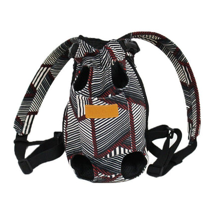 Travel French Bulldog Carrier Bag - Black stripes / S - Frenchie Complex Shop
