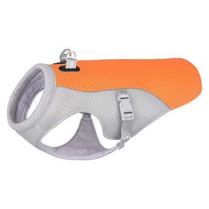 Heat Resistant French Bulldog Cooling Vest - S / Orange - Frenchie Complex Shop
