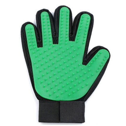 French Bulldog Grooming Brush Glove - Left Hand / Green - Frenchie Complex Shop