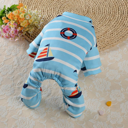 Premium French Bulldog Pajama - S / Blue - Frenchie Complex Shop