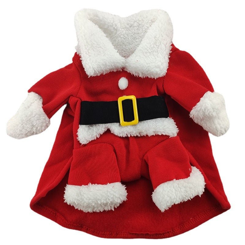 Christmas French Bulldog Costume - Xs / Red - Frenchie Complex Shop