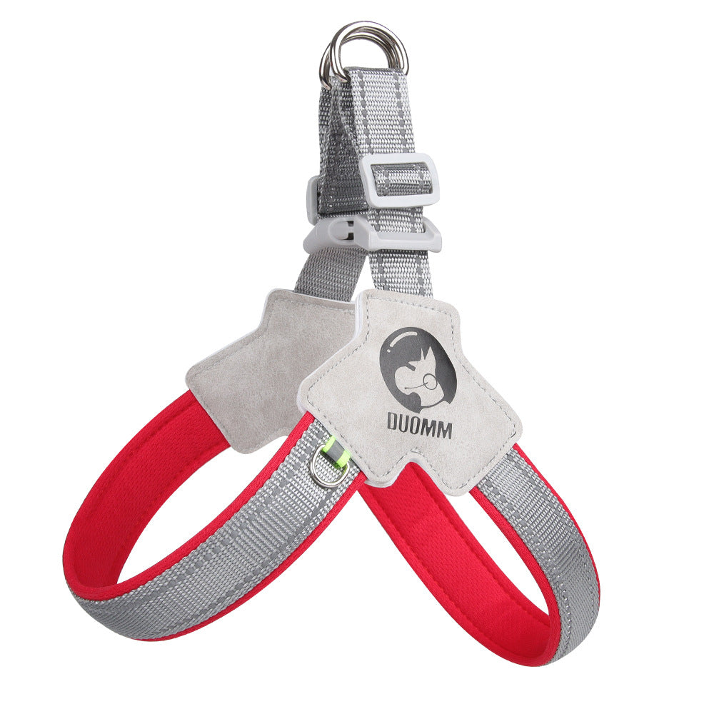 New French Bulldog Harnesses - Red / L - Frenchie Complex Shop