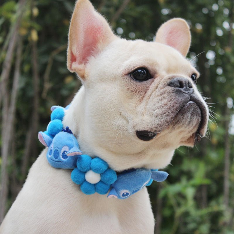 Cartoon French Bulldog Collars - XS / Blue monster - Frenchie Complex Shop