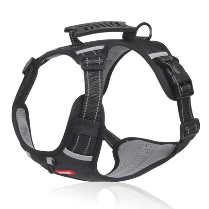 Comfy French Bulldog Harness - Black / XS - Frenchie Complex Shop
