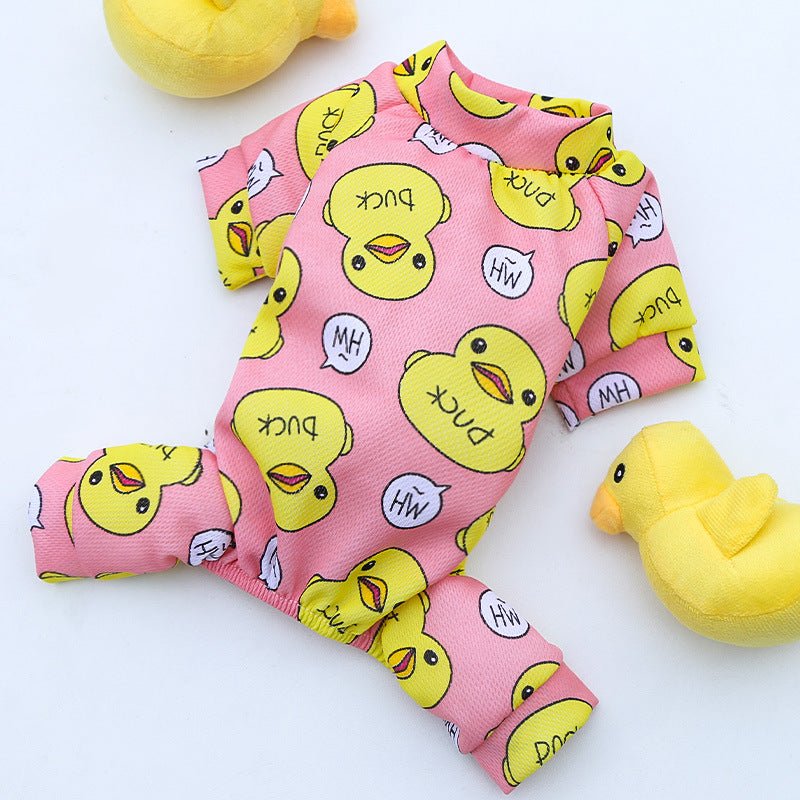 Duck French Bulldog Pajama - XS / Pink - Frenchie Complex Shop