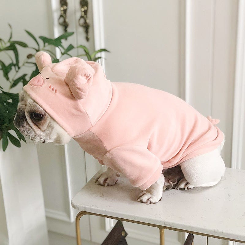 Plush Pig French Bulldog Hoodie - S - Frenchie Complex Shop
