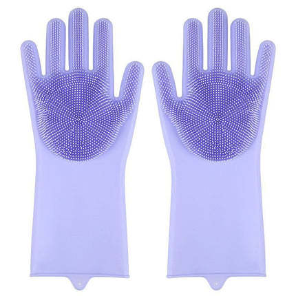 Dog Grooming Gloves - Purple - Frenchie Complex Shop