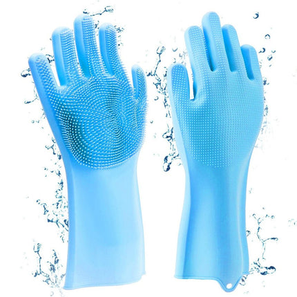 Dog Grooming Gloves - Blue - Frenchie Complex Shop