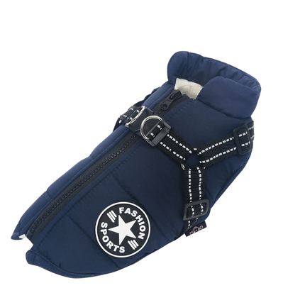Frenchie Complex® Waterproof Winter Vest - Navy Blue / S - Frenchie Complex Shop