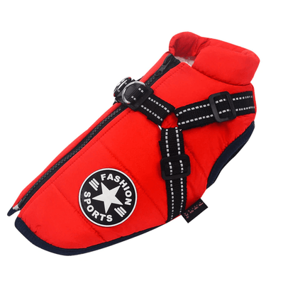 Frenchie Complex® Waterproof Winter Vest - Red / S - Frenchie Complex Shop